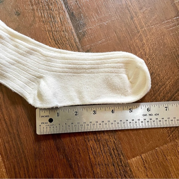 Thigh high lace trim socks, 2 pair, white/ecru and grey - Picture 12 of 12